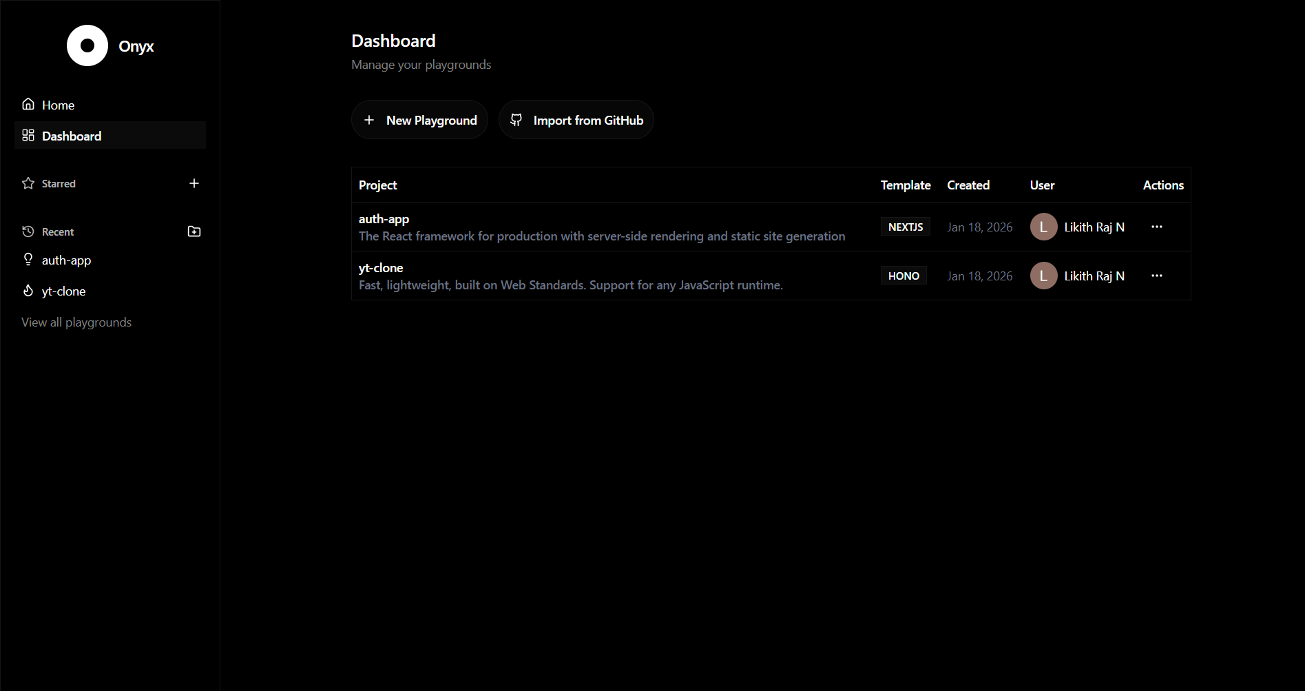 Onyx AI IDE screenshot 2